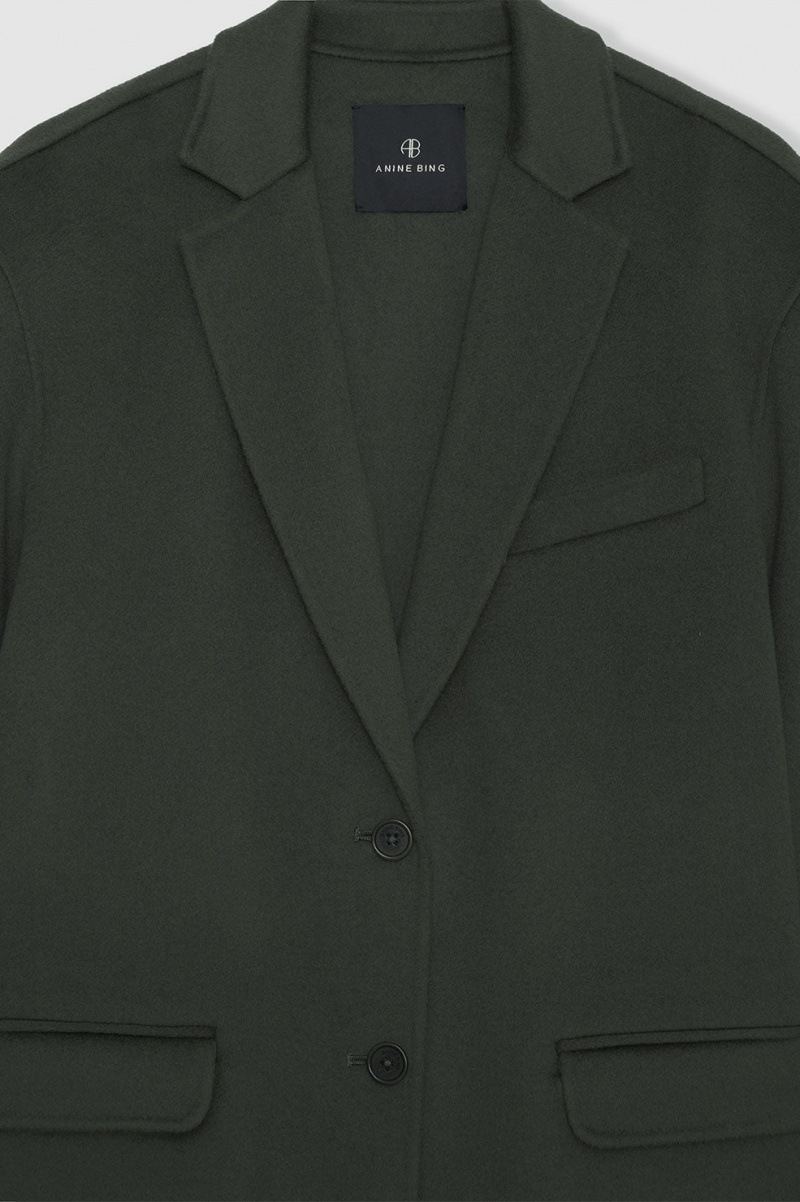 Blazer Anine Bing Quinn Vert Olive Femme | HPU-1735367